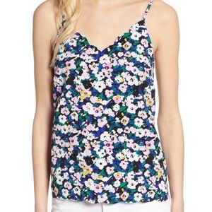 Sz M Halogen floral camisole EUC!
